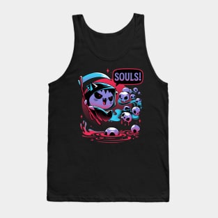 Paws Of Death - Evil Cat Reaper Tank Top